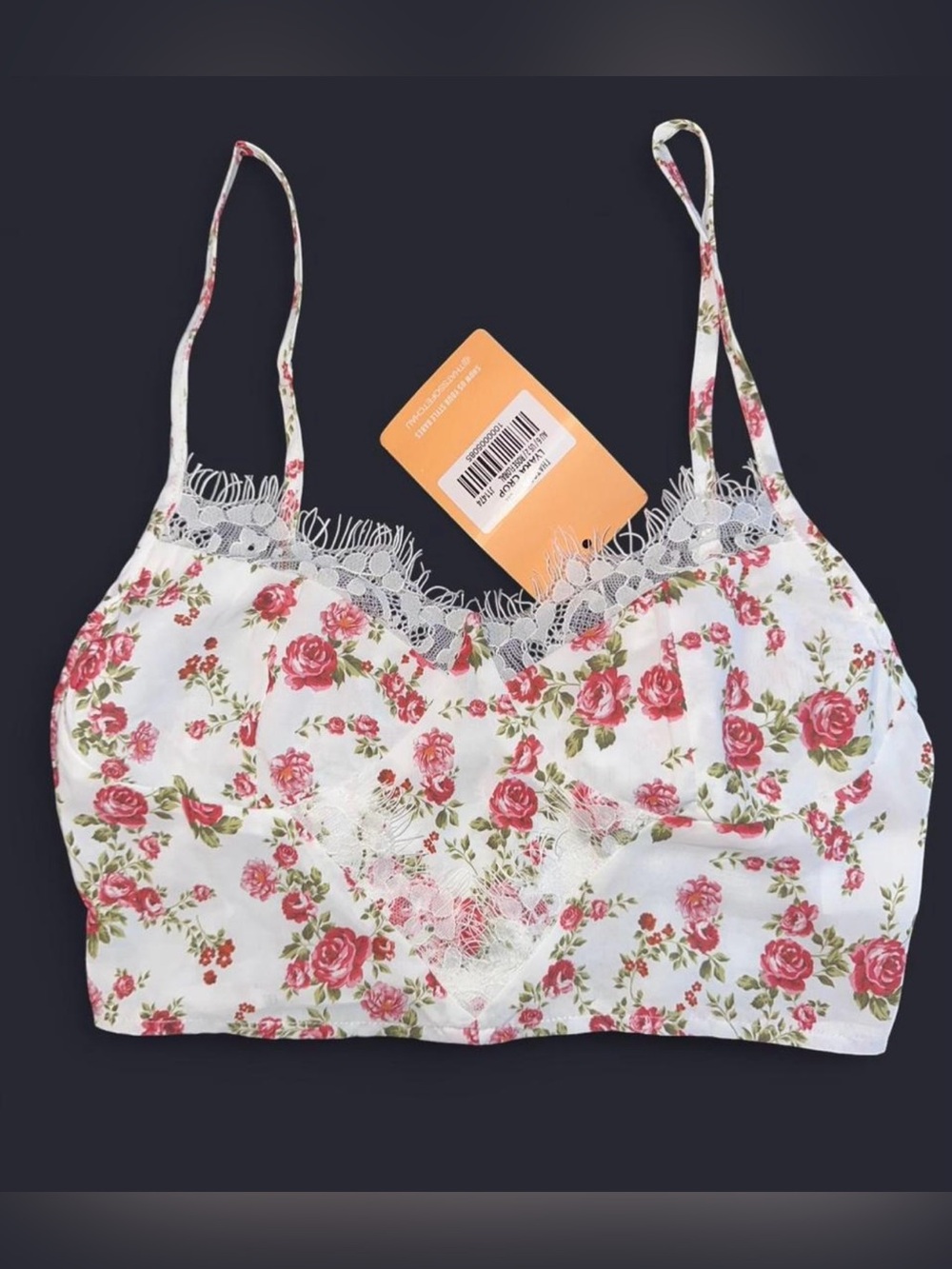 Floral Cropped Tank Top
